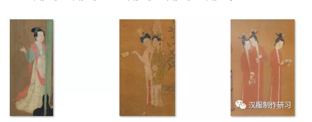 传为五代顾闳中所绘《韩熙载夜宴图》局部（现藏北京故宫博物院） 宋代佚名画家所绘《花石仕女图》（现藏台北故宫博物院） 南宋佚名画家所绘《歌乐图》局部（现藏上海博物馆）