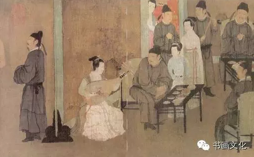 五代，顾闳中，韩熙载夜宴图，卷（宋摹本）之一。