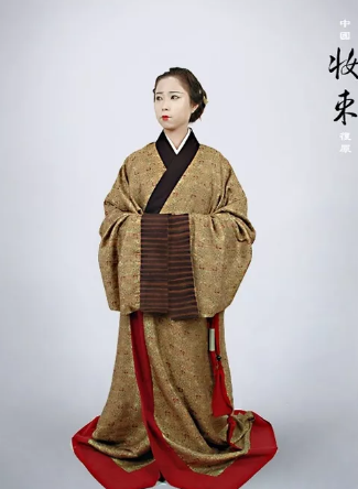 汉服女装直裾深衣