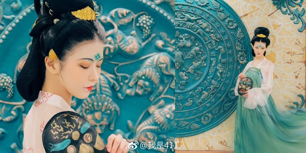 双环望仙髻