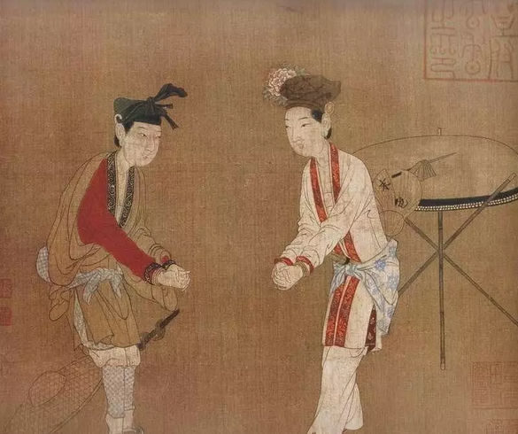宋代佚名画家所绘《杂剧人物图》