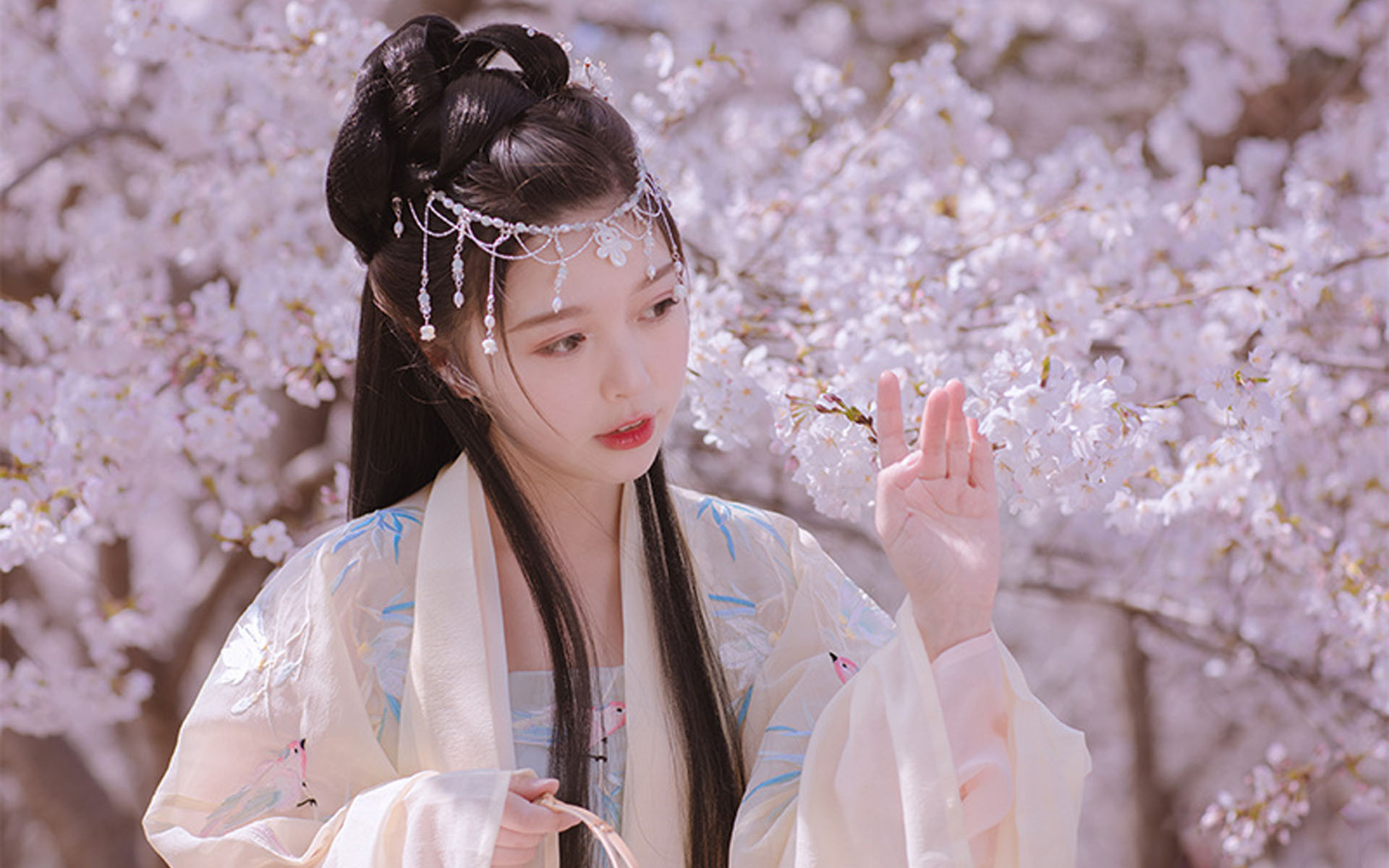 古风美女仙气唯美写真桌面壁纸