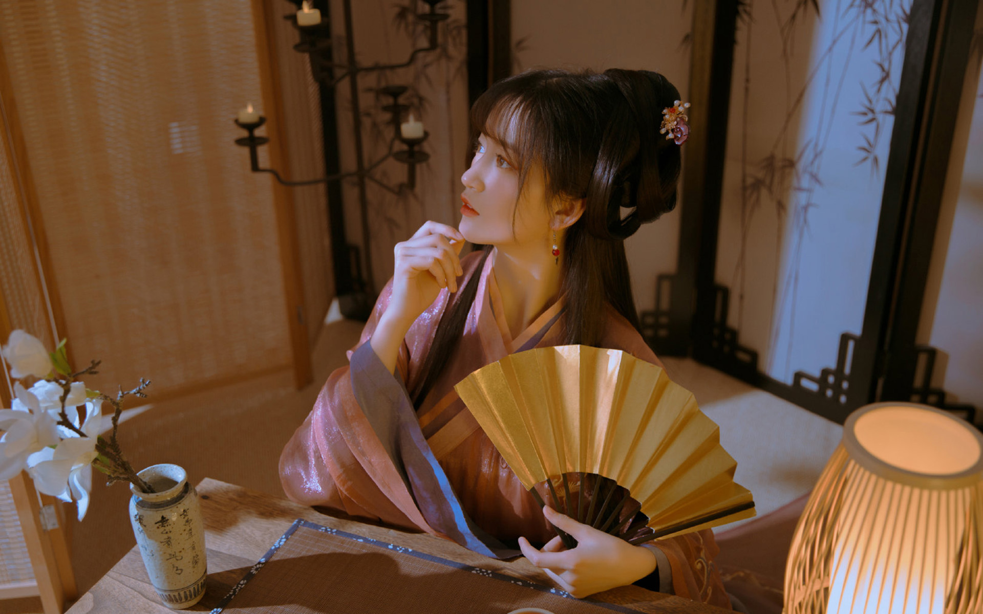 汉服美女古风唯美高清桌面壁纸