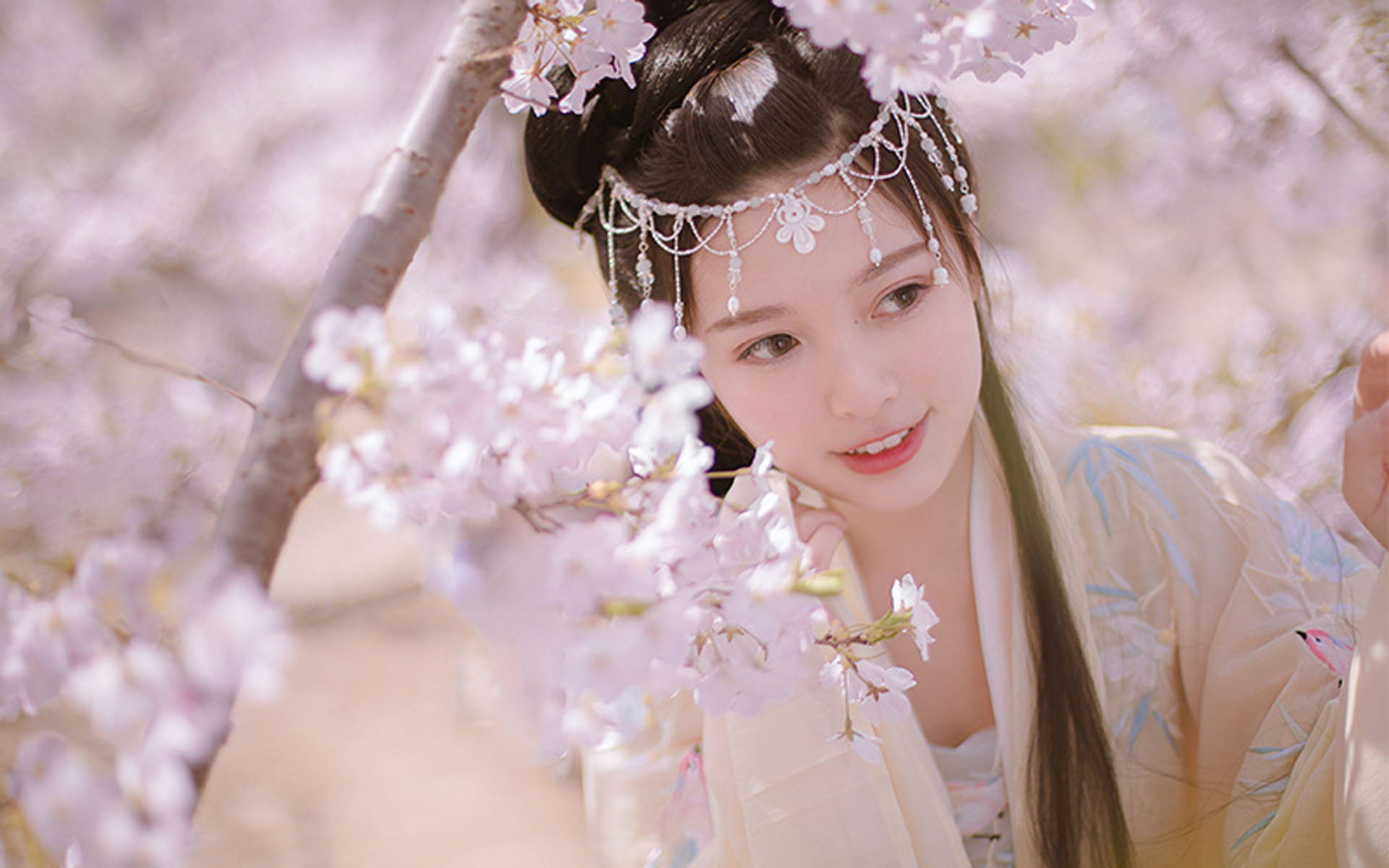 古风美女仙气唯美写真桌面壁纸
