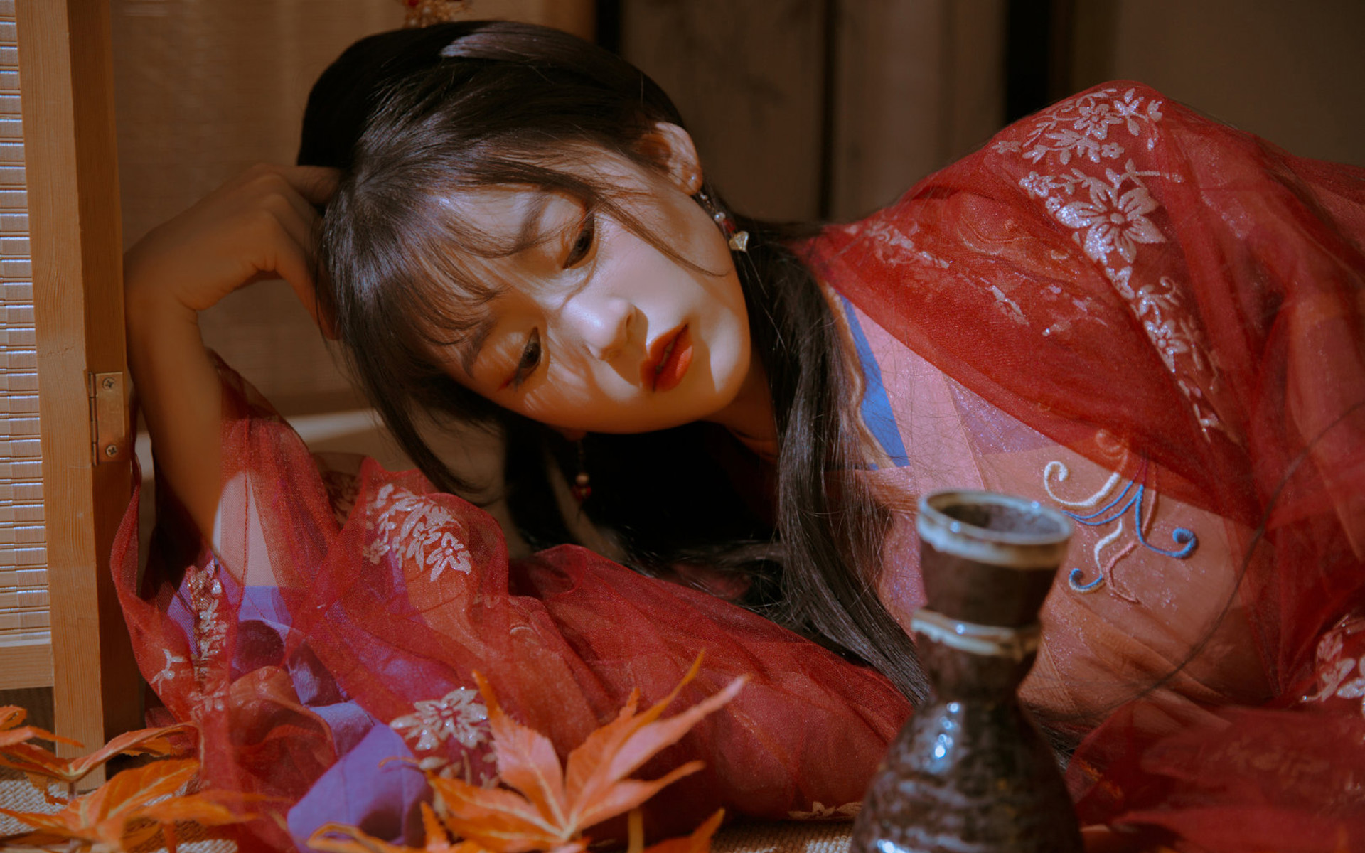 汉服美女古风唯美高清桌面壁纸
