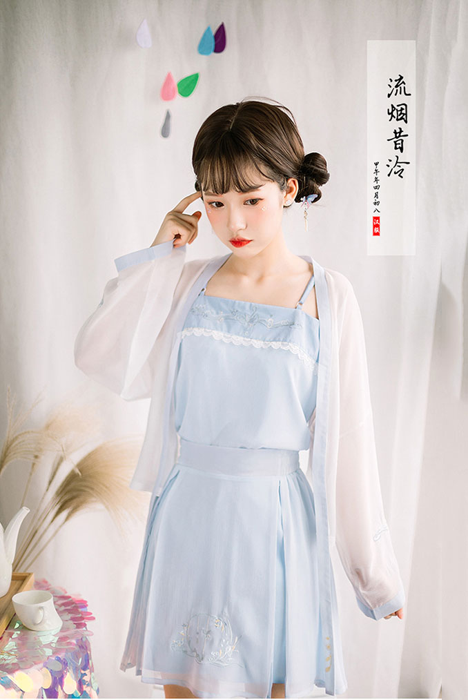 汉服汉元素流光裤裙