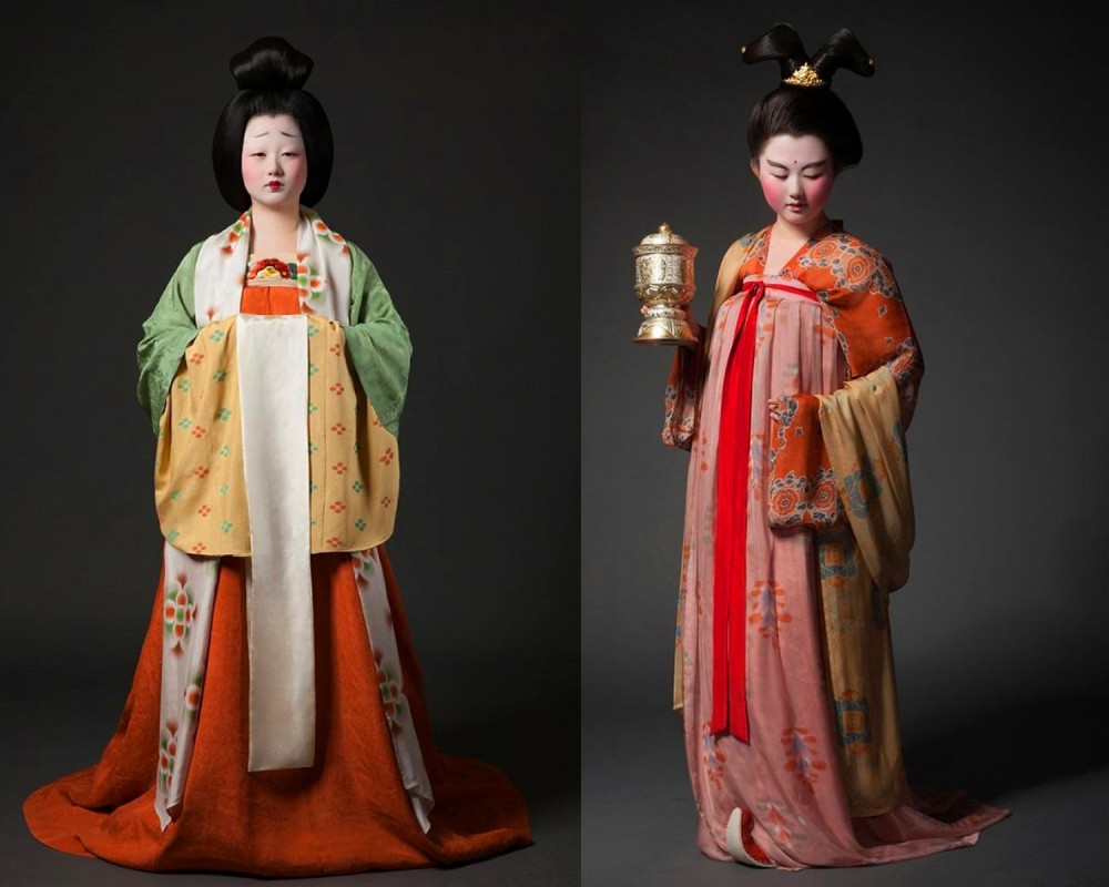 ▲唐代女性服饰复原