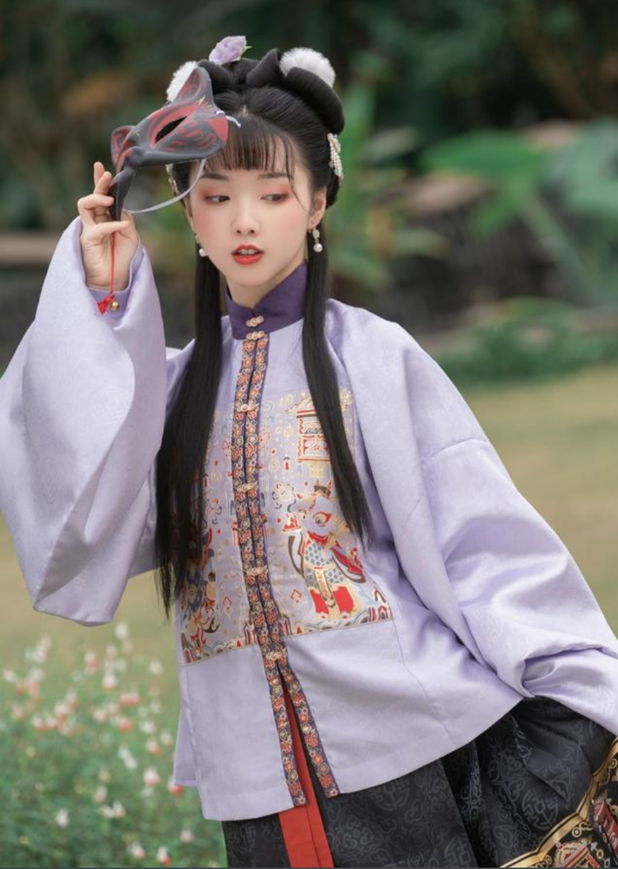 典雅的紫色系汉服