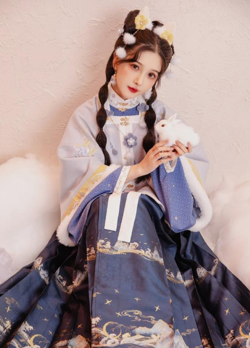 典雅的紫色系汉服