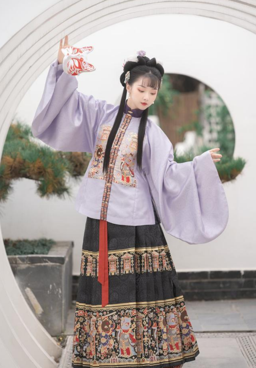 典雅的紫色系汉服